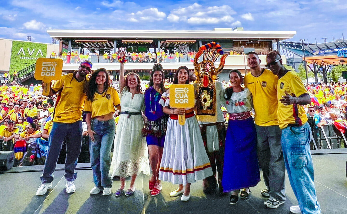 Ecuador en la Fan Fest de Filadelfia para el Mundial de la FIFA 2026